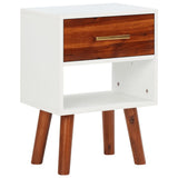 Vidaxl nachtkastje 40x30x57 cm massief acaciahout