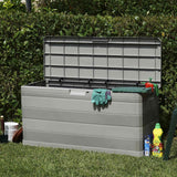 Vidaxl tuinbox 117x45x56 cm grijs