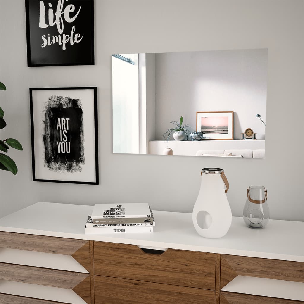 Vidaxl Wall Mirror Rectangular 60x40 cm sklo