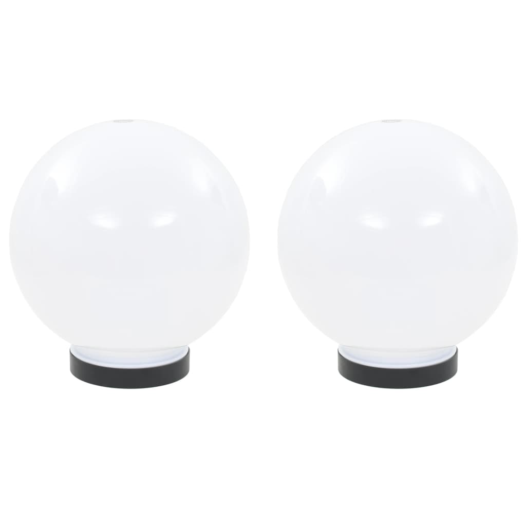 Lámparas de bombilla LED Vidaxl 2 PCS Round 20 cm PMMA