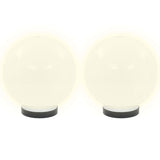 VIDAXL LED -Lampenlampen 2 PCs rund 20 cm PMMA