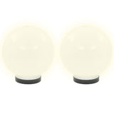 Lámparas de bombilla LED Vidaxl 2 PCS Round 20 cm PMMA