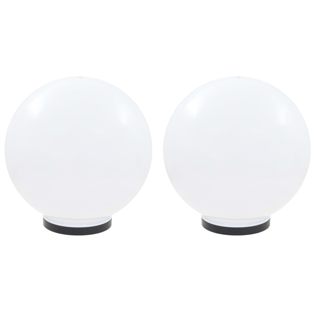 Lampes à bulbe LED vidaxl 2 pcs round 40 cm pmma