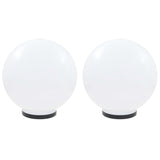 Lampes à bulbe LED vidaxl 2 pcs round 40 cm pmma