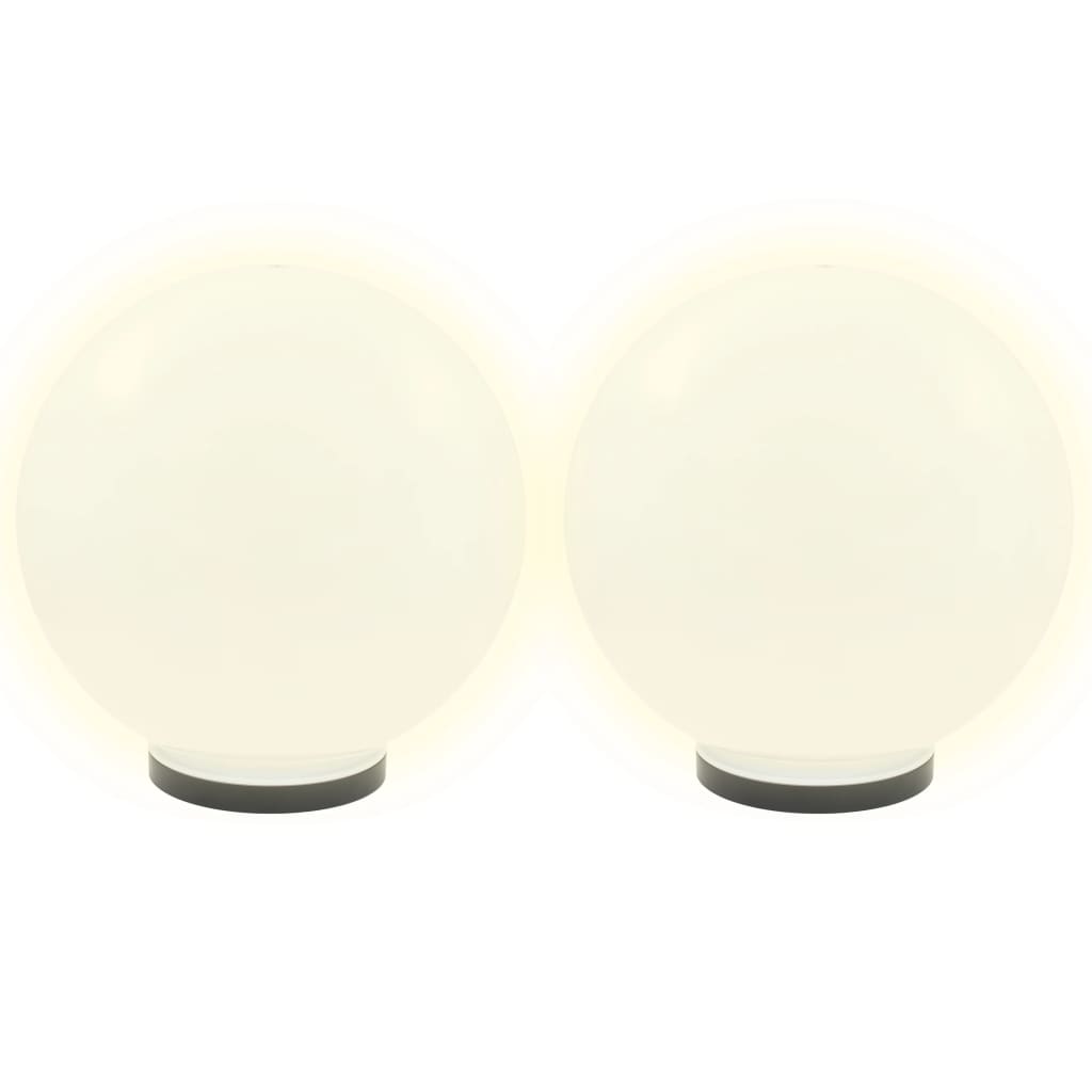 Lampes à bulbe LED vidaxl 2 pcs round 40 cm pmma