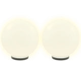 Lampes à bulbe LED vidaxl 2 pcs round 40 cm pmma