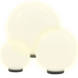 Lampes de bulbe LED vidaxl autour de 20 30 40 cm pmma 3 pcs