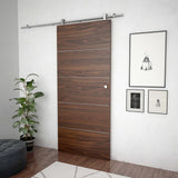 Vidaxl -Schiebetürteile 183 cm Edelstahl Silberfarbe