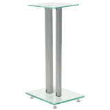 Vidaxl Spriecher Standards Column Design temperéiert Glas Silver 2 STS