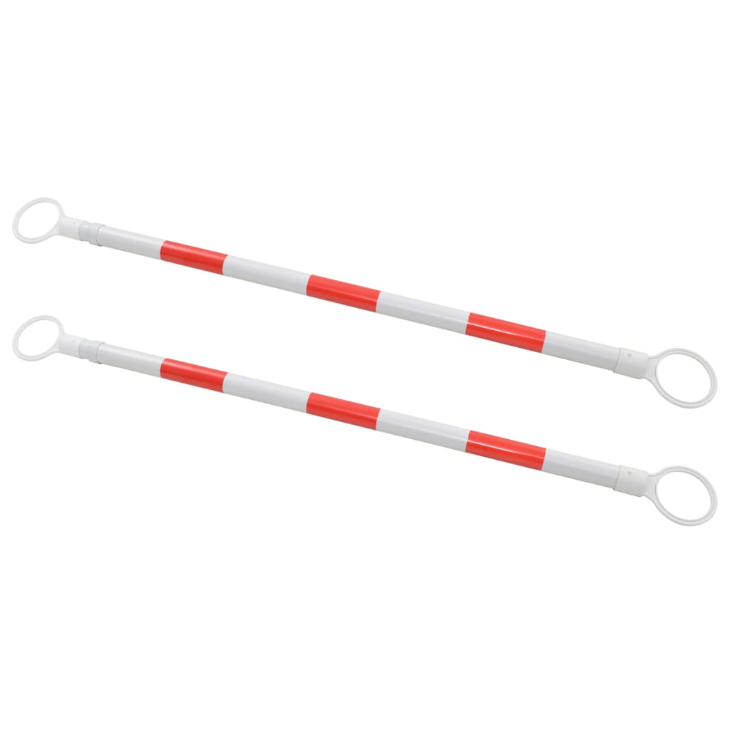 Vidaxl-Pylonstangen zusammenklappen 116-197 cm Kunststoff 2 STs