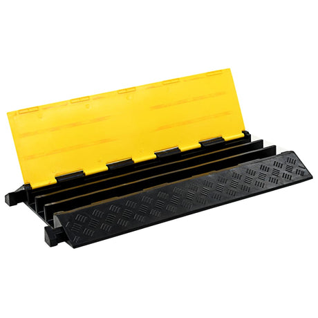 VIDAXL -Kabelschutzschwelle 3 Tunnel 93 cm Gummi