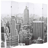Vidaxl kamerscherm new york bij daglicht 228x170 cm zwart en wit