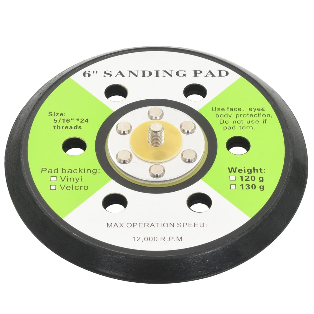 Vidaxl sanding pads with 6 holes 15 cm 3 sts