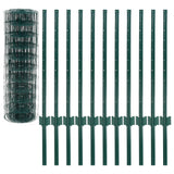 Vidaxl Hek 20x0.8 m Steel Green