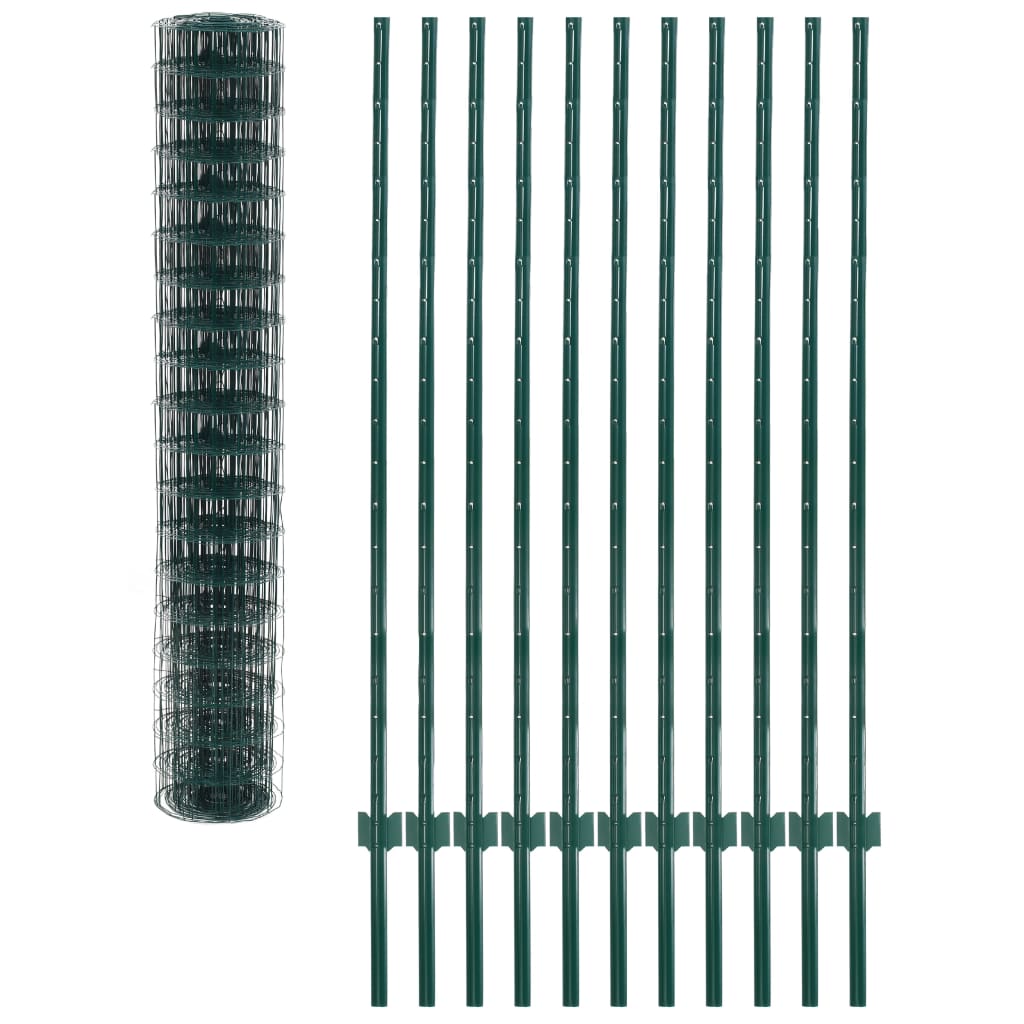 Vidaxl HEK 20x1.5 m de acero verde