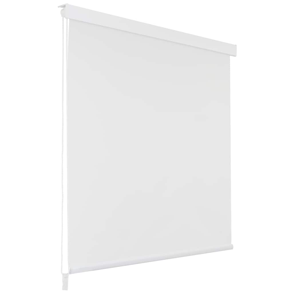 Vidaxl rullo cieco per doccia 100x240 cm bianco