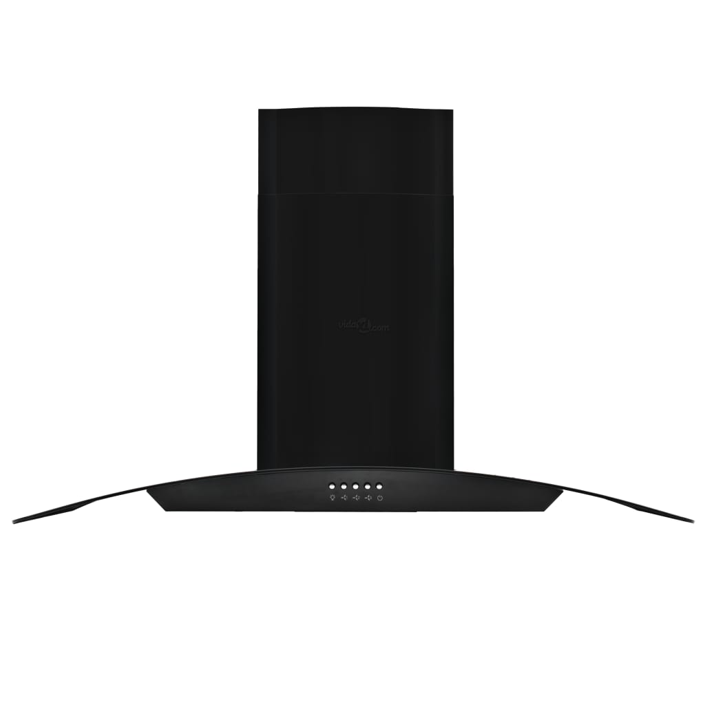 Vidaxl Wall Extractor Hood 756 m³ U 90 cm Rustfrit stål sort