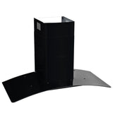 Vidaxl Wall Extractor Hood 756 m³ U 90 cm Rustfrit stål sort