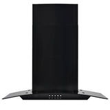 Vidaxl Wandextraktionshaube 756 m³ U 60 cm Edelstahl schwarz