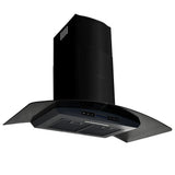 Vidaxl Wall extractor hood 756 m³ U 90 cm Stainless steel black