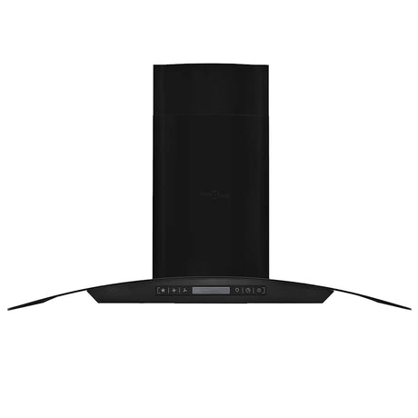 Vidaxl Wandextraktionshaube 756 m³ U 90 cm Edelstahl schwarz