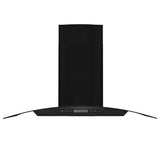 Vidaxl Wall extractor hood 756 m³ U 90 cm Stainless steel black