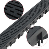 Vidaxl Drain Gutter 1 M Plastic