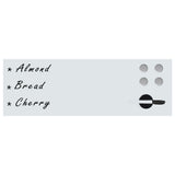 Vidaxx Wand-Whiteboard magnetisch 60x20 cm Glas