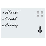 Vidaxx Wand-Whiteboard magnetisch 60x40 cm Glas