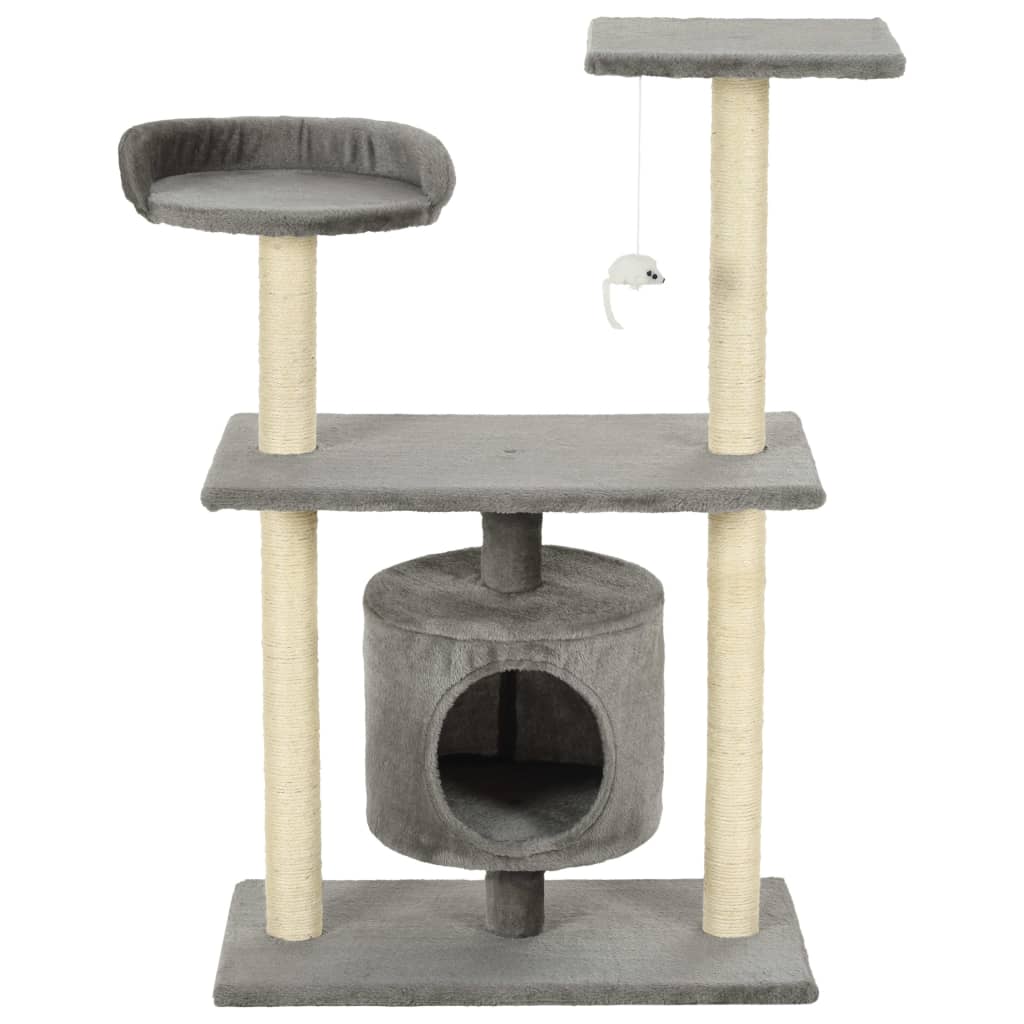 Vidaxl Cat rashing Post con graffi di sisal 95 cm grigio