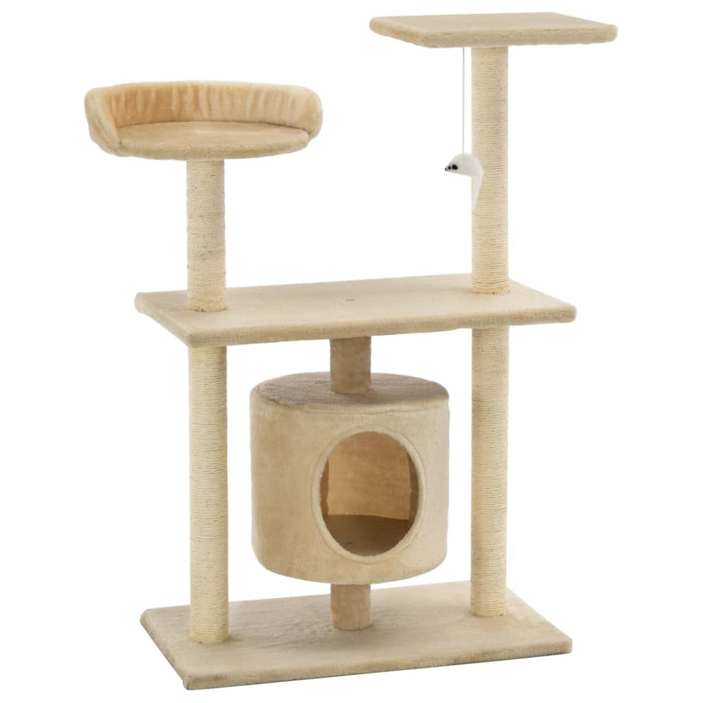 Vidaxl Cat Scratch Post avec Sisal Scratch Posts 95 cm beige