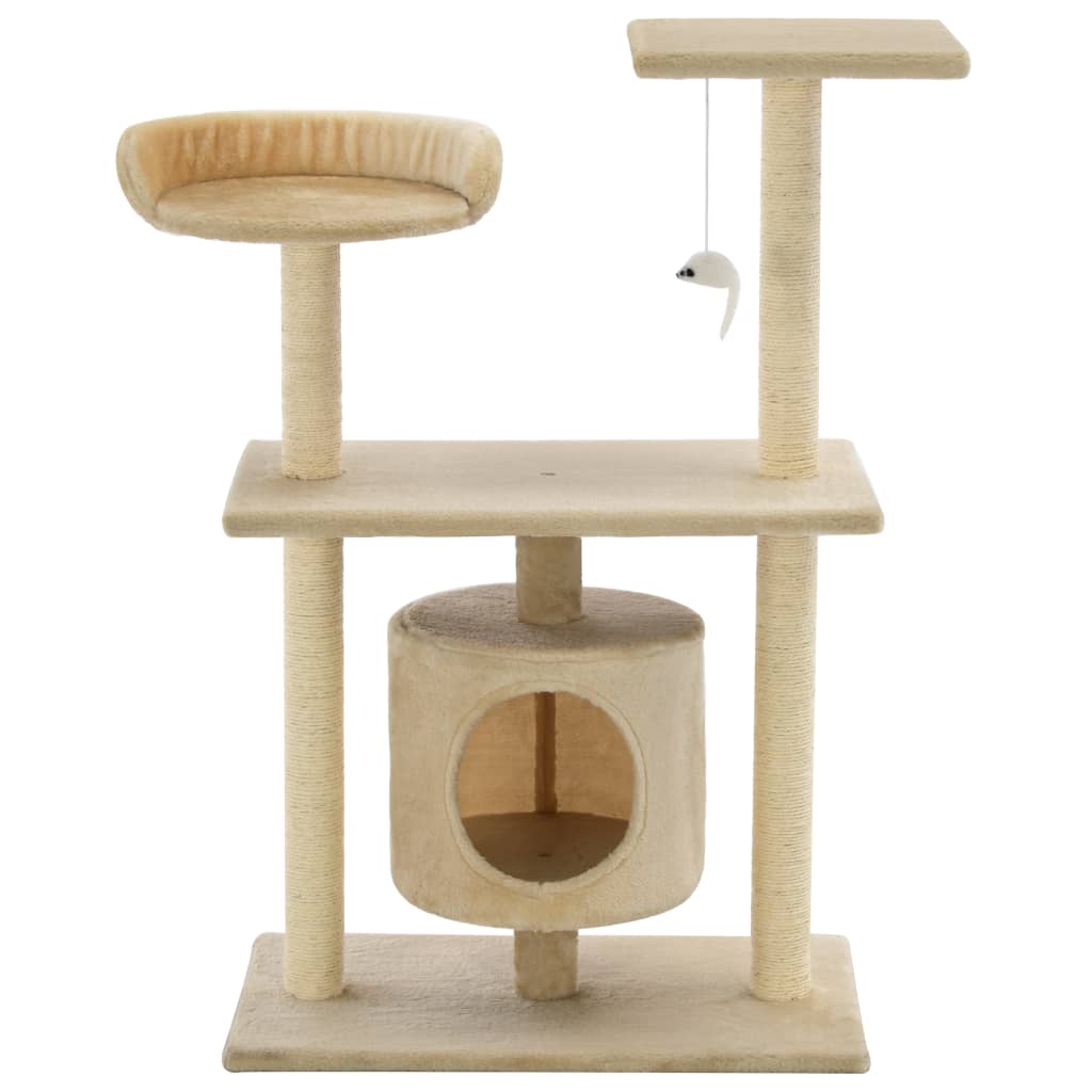 Vidaxl Cat Scratch Post avec Sisal Scratch Posts 95 cm beige