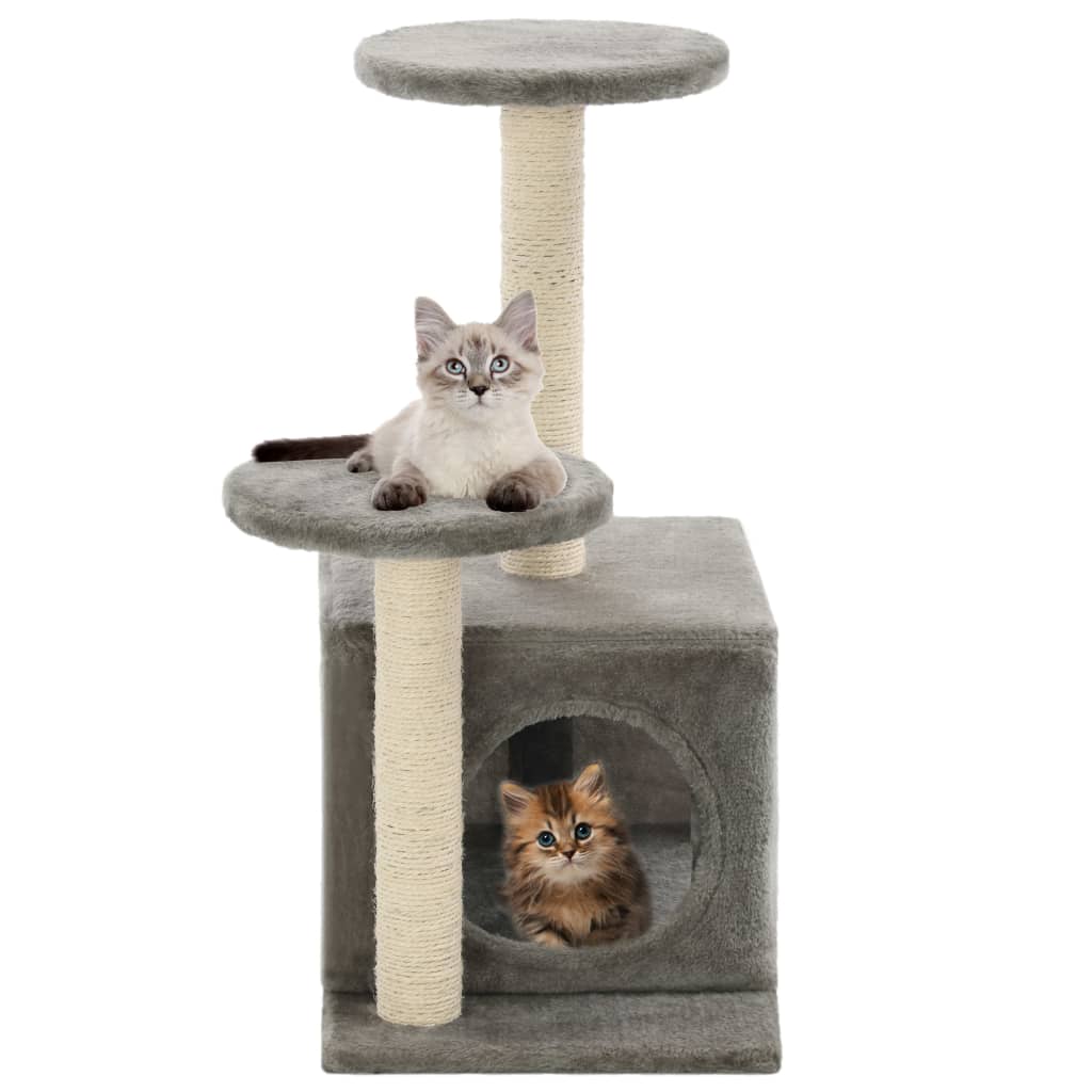 Vidaxl Cat Scratch Post avec Sisal Scratch Posts 60 cm Gray