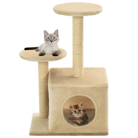 VIDAXL -Katzenkratzerpfosten mit Sisal -Kratzern 60 cm Beige