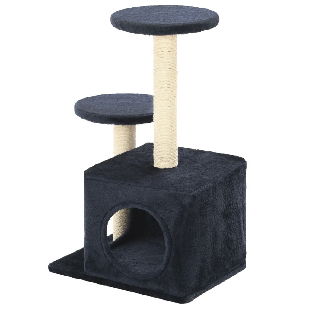 Vidaxl Cat Scratching Post med sisal skrabe stolper 60 cm mørkeblå