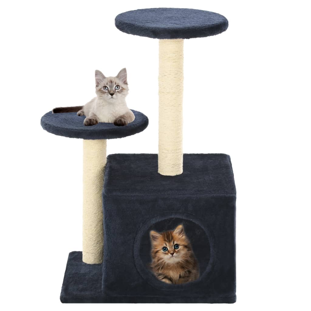 Vidaxl Cat Scratching Post med sisal skrabe stolper 60 cm mørkeblå