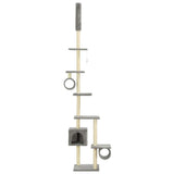 VIDAXL -Katzenkratzerpfosten mit Sisal -Kratzern 260 cm Grau