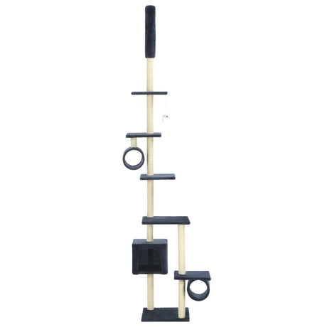 Vidaxl -Katzenkratzerpfosten mit Sisal -Kratzern 260 cm dunkelblau