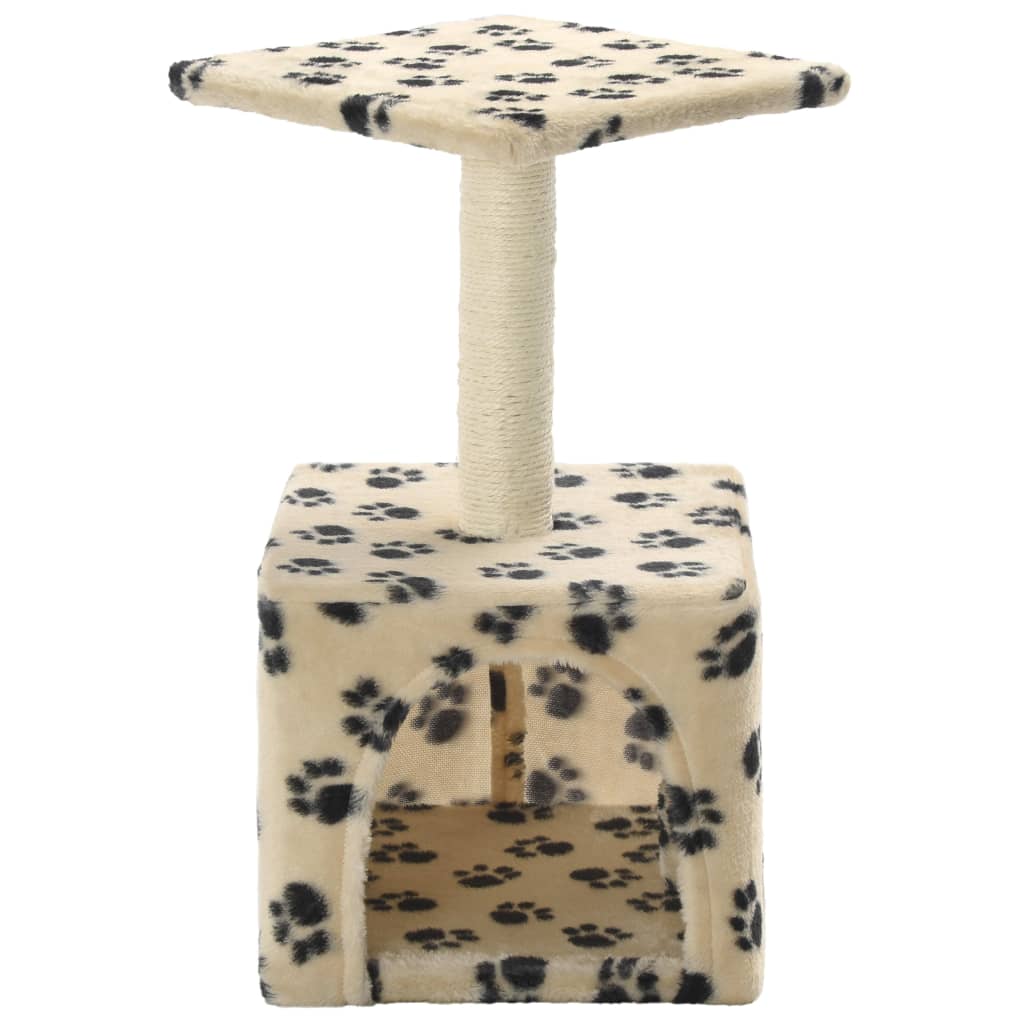 Vidaxl Cat Scratch Post avec sisal Scratch Post 55 cm POOTPRINTS BEIGE