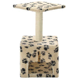 Vidaxl -Katzenkratzerpfosten mit Schwesternkratzer nach 55 cm Pootprint Beige