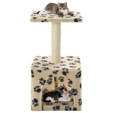 Vidaxl Cat Scratch Post avec sisal Scratch Post 55 cm POOTPRINTS BEIGE