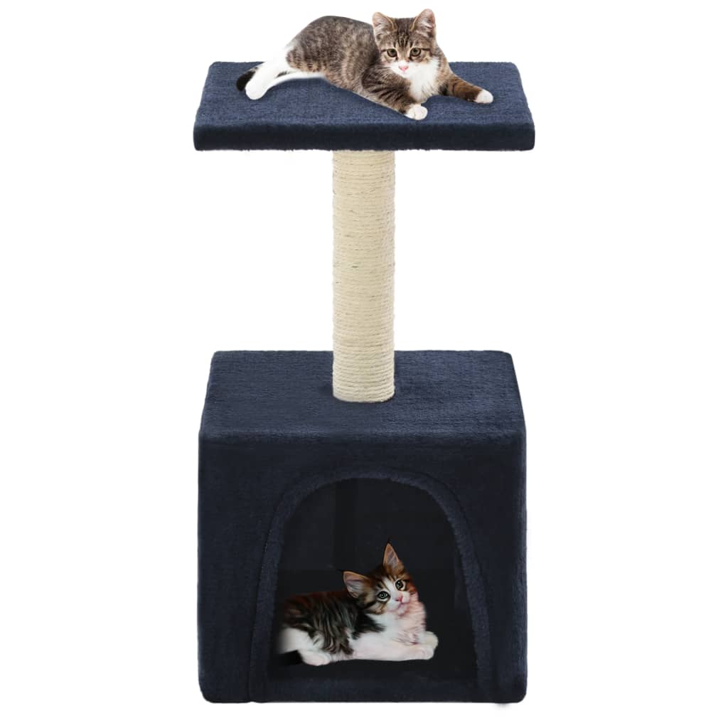 Vidaxl Cat Scratch Post avec sisal Scratch Post 55 cm bleu foncé