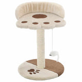 Vidaxl -Katzenkratzerpfosten mit Sisal -Kratzer nach 40 cm Beige und braun