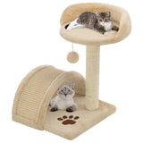 Vidaxl Cat Scratch Post avec sisal Scratch Post 40 cm beige et brun