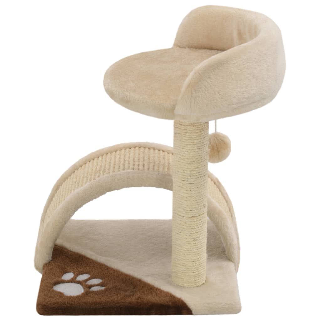 Vidaxl Cat Scratching Post med Sisal Scratching Post 40 cm Beige och Brown