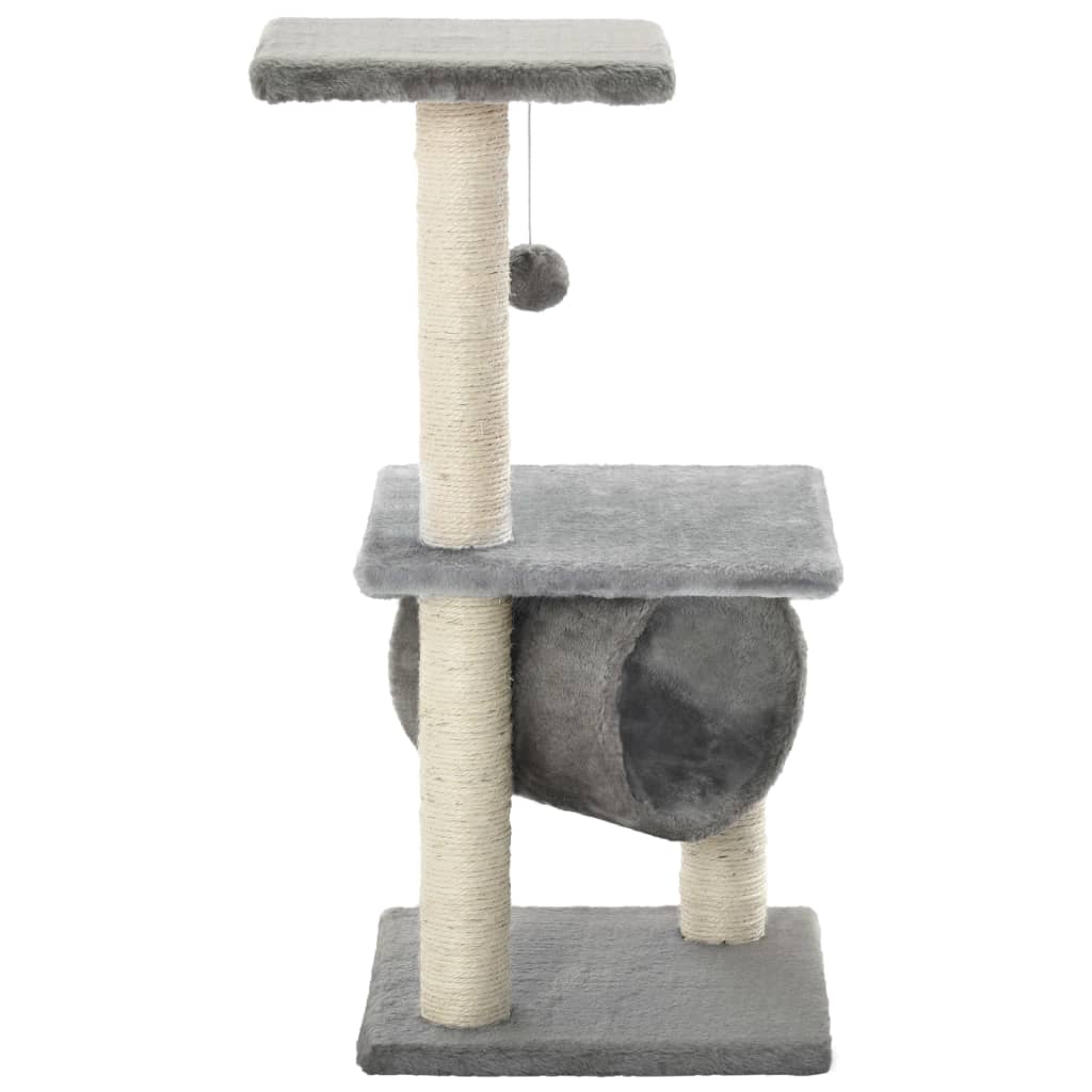 Vidaxl Cat Scratching Post med Sisal Scratching Posts 65 cm grå