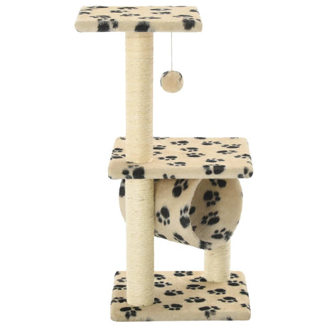 Vidaxl -Katzenkratzerpost mit Sisal -Kratzer -Posts 65 cm Pootprints Beige