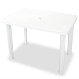 Vidaxl 3-delige bistroset kunststof wit