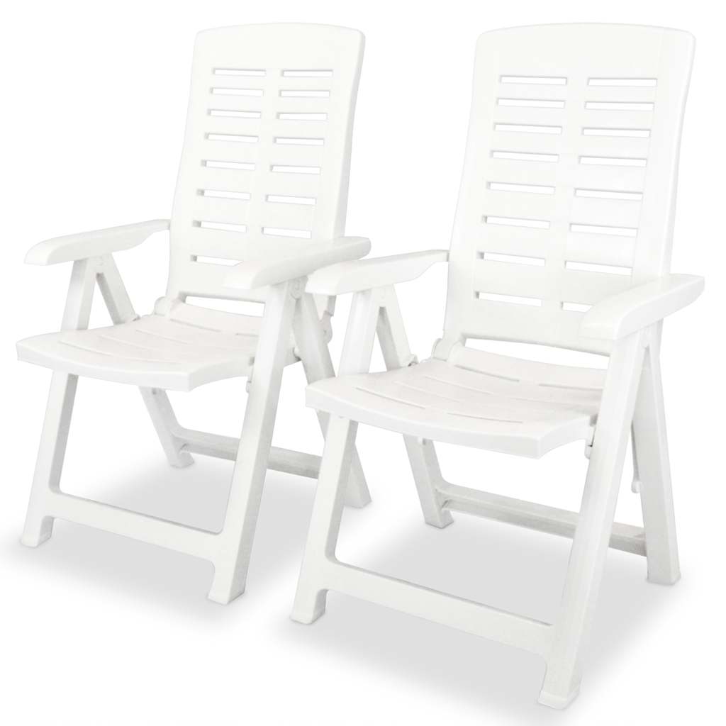 Vidaxl 3-delige bistroset kunststof wit