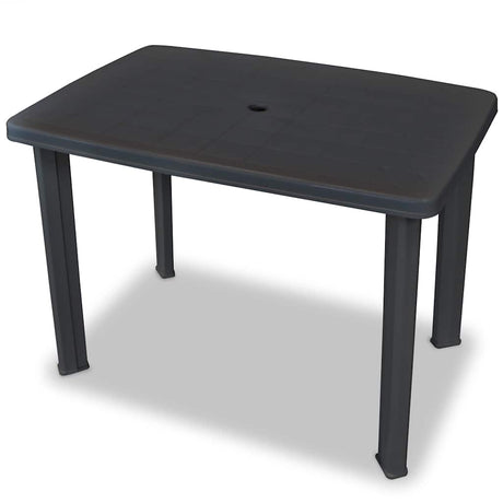 Vidaxl 3-delige bistroset kunststof antraciet